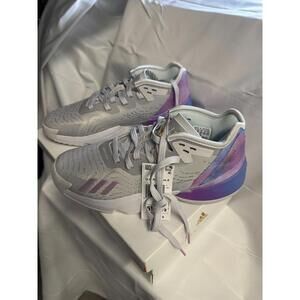 Adidas Lightlock Basketball Shoes - Gray and Purple
